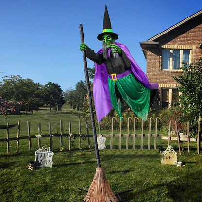 Animated Hovering Witch - Halloween Decorations Outdoor